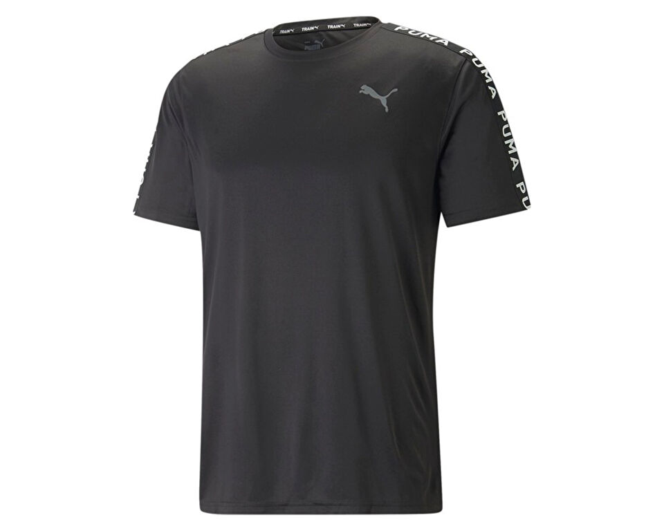 Puma Fit Taped Tee Erkek Antrenman Tişörtü 52319001 Siyah
