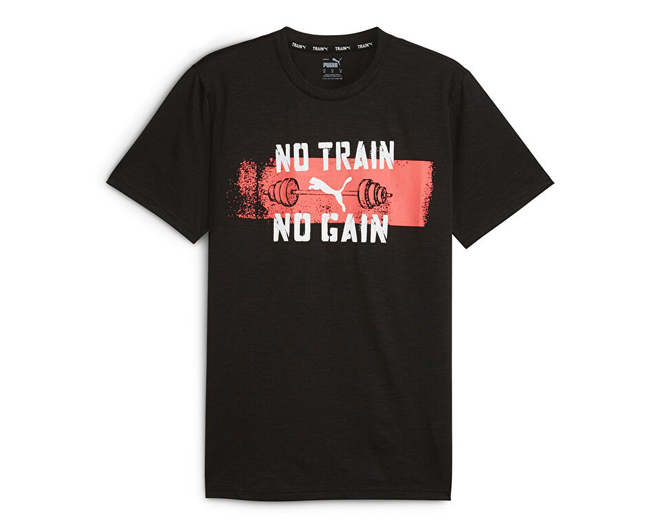 Puma Men's Graphic Slogan Tee Q1 Erkek Günlük Tişört 52510001 Siyah