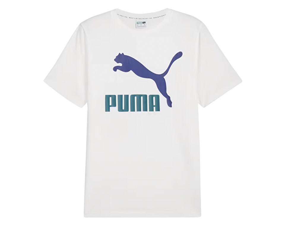 Puma Classics Logo Tee Erkek Günlük Tişört 53806983 Beyaz
