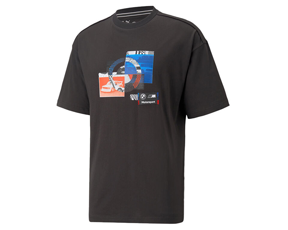 Puma Bmw Mms Statement Car Graphic Tee Erkek Günlük Tişört 53811601 Siyah