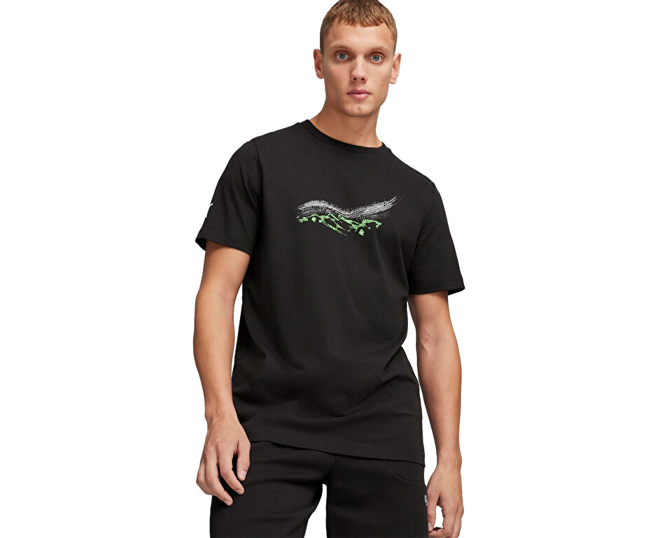 Puma Mapf1 Ess Car Graphic Tee Erkek Günlük Tişört 62375901 Siyah