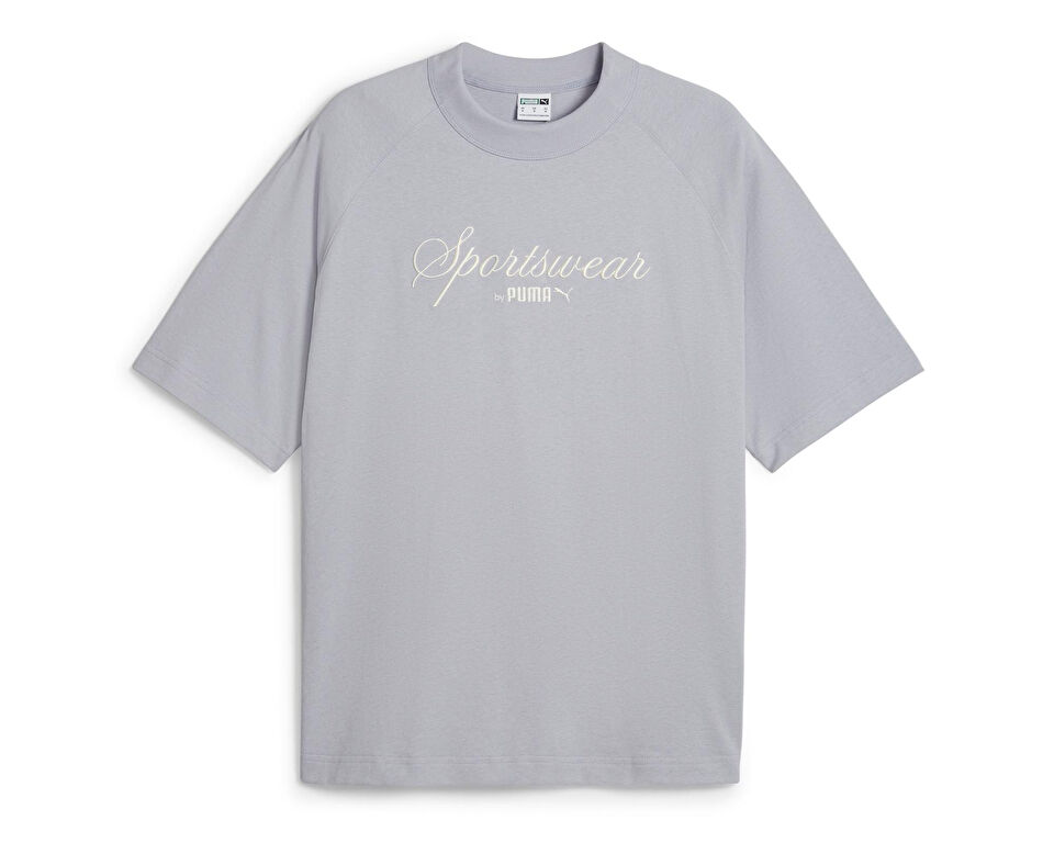 Puma Classics+ Tee Erkek Günlük Tişört 62427263 Gri