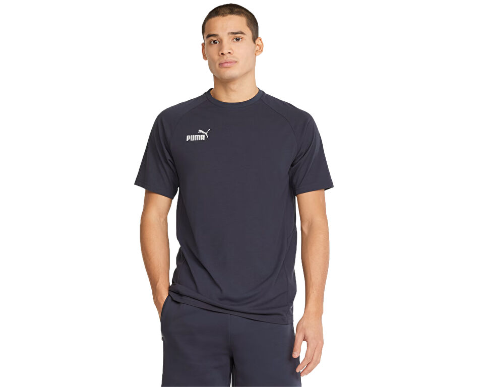 Puma Teamfinal Casuals Tee Erkek Futbol Tişörtü 65738506 Lacivert