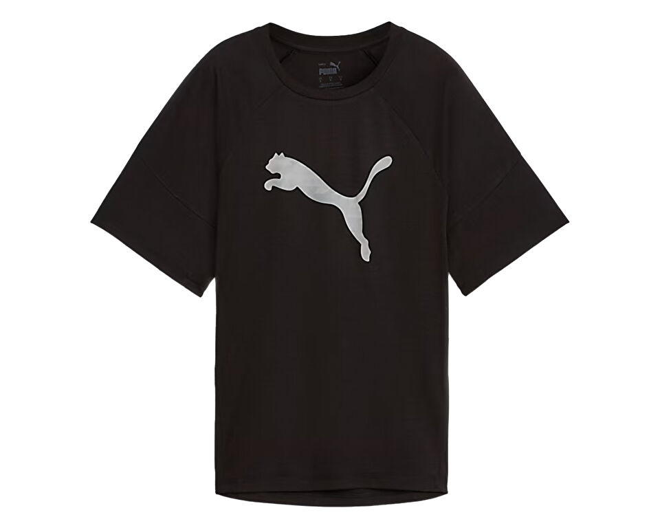 Puma Evostripe Graphic Tee Kadın Günlük Tişört 67787601 Siyah