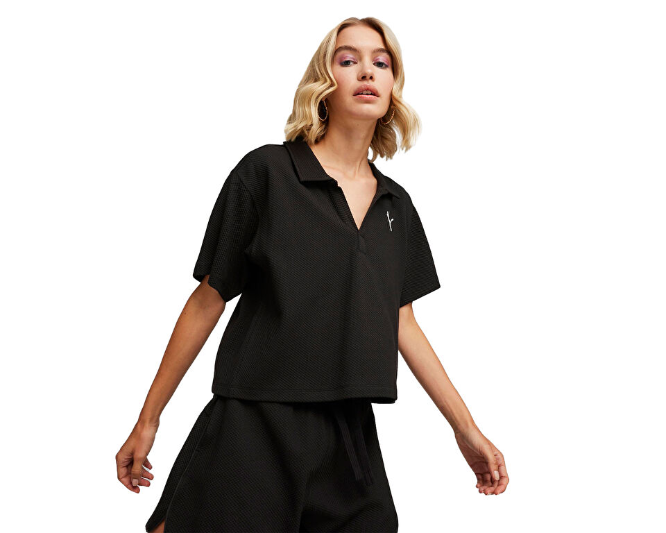 Puma Her Polo Kadın Günlük Tişört 67788401 Siyah