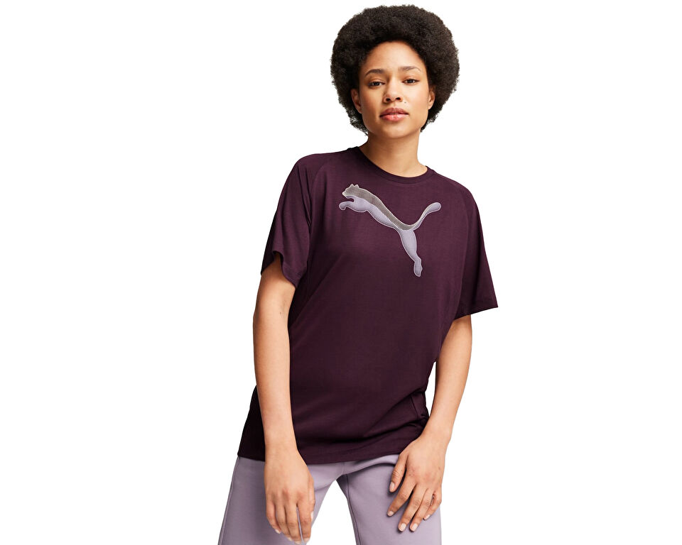 Puma Evostripe Tee Kadın Günlük Tişört 68166844 Mor