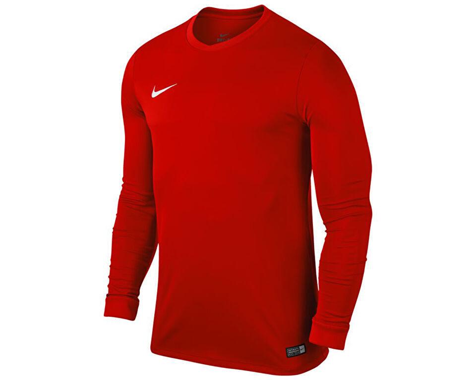Nike Ls Yth Park Vi Jsy Çocuk Futbol Uzun Kollu Tişört 725970-657 Kırmızı