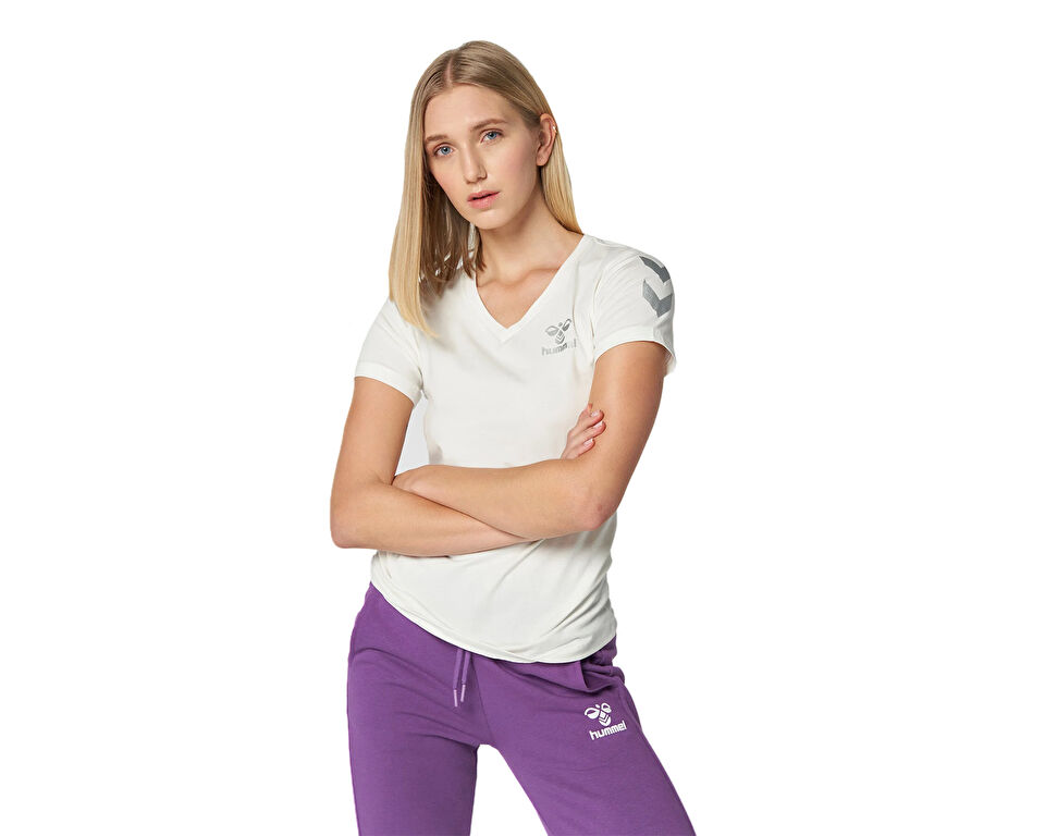 Hummel Hmlsony T-Shirt Kadın Günlük Tişört 911362-9003 Beyaz