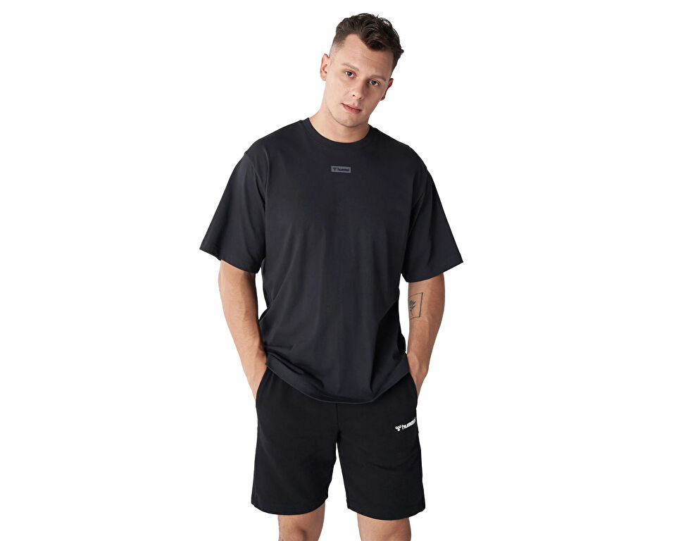 Hummel Hmljavon Overize T-Shirt Erkek Günlük Tişört 911806-2001 Siyah