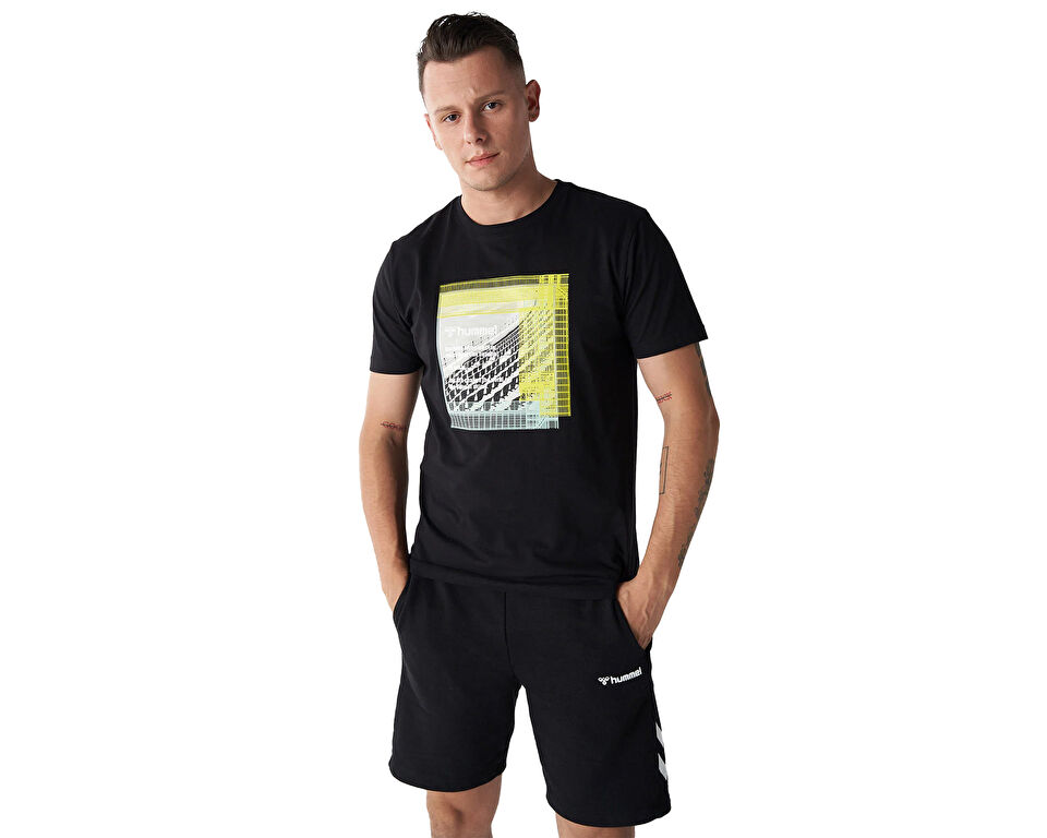Hummel Hmlrubeus T-Shirt Erkek Günlük Tişört 911854-2001 Siyah