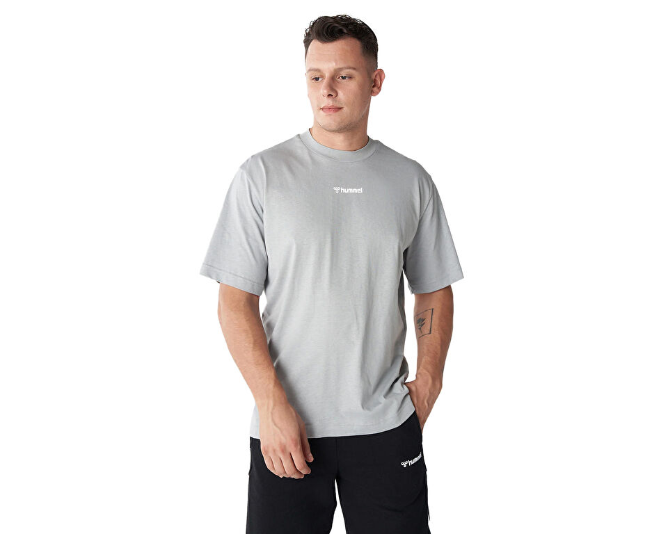 Hummel Hmlsean Oversize Tshirt Erkek Günlük Tişört 911856-2521 Gri