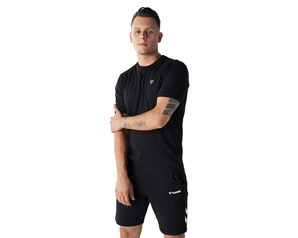 Hummel Hmlt-Ic Ico Regular T-Shirt Erkek Günlük Tişört 911865-2001 Siyah