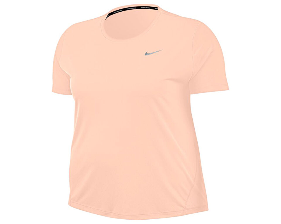 Nike W Nk Miler Top Ss Plus Kadın Koşu Tişörtü AV7922-664 Pembe