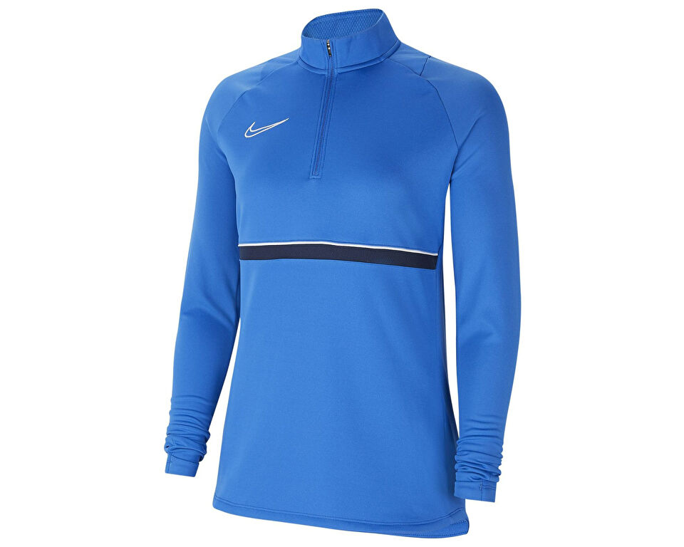 Nike W Nk Df Acd21 Dril Kadın Antrenman Uzun Kollu Tişört CV2653-463 Mavi