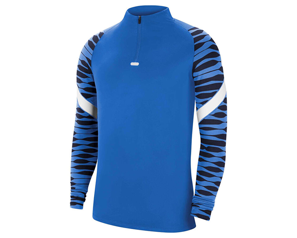 Nike M Nk Df Strke21 Dril Top Erkek Antrenman Uzun Kollu Tişört CW5858-463 Mavi