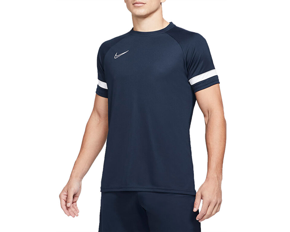 Nike M Nk Df Acd21 Ss Erkek Futbol Antrenman Tişörtü CW6101-451 Lacivert