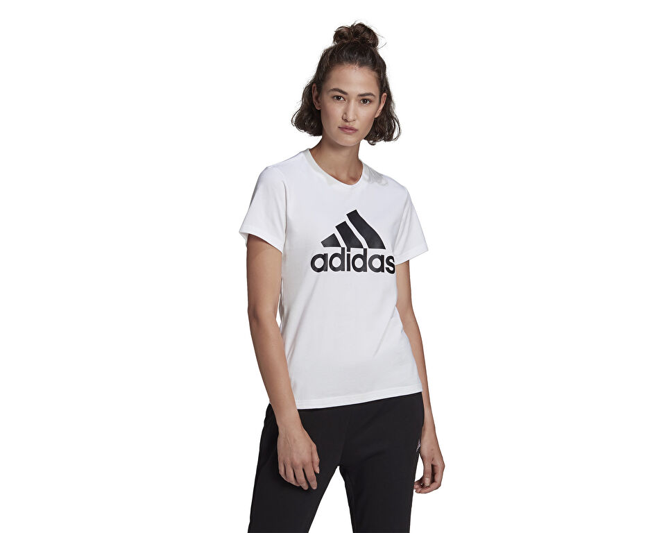adidas W Bl T Kadın Günlük Tişört GL0649 Beyaz
