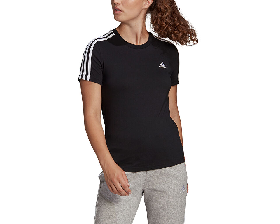 adidas W 3S T Kadın Antrenman Tişörtü GL0784 Siyah