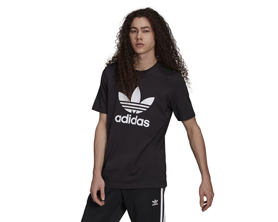 adidas Trefoil T Shirt Erkek Günlük Tişört H06642 Siyah