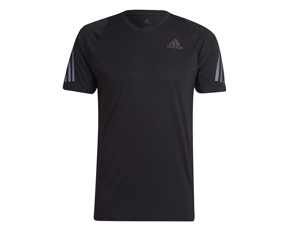 adidas Run icon Tee Erkek Koşu Tişörtü HE2474 Siyah