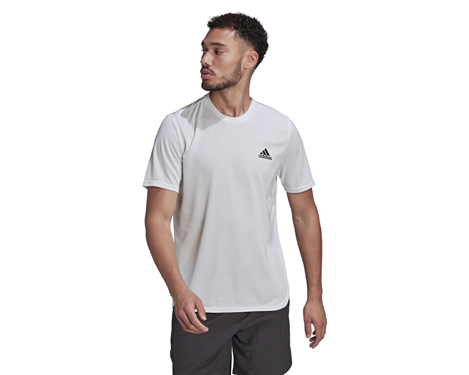 adidas D4M Tee Erkek Antrenman Tişörtü HF7215 Beyaz