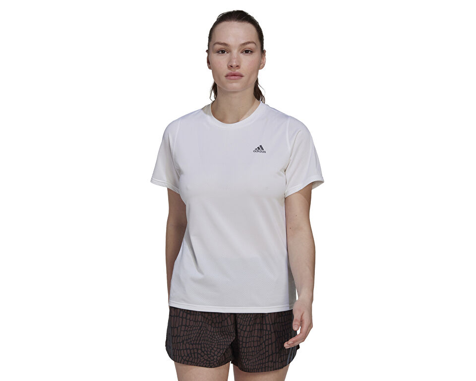 adidas Ri 3B Tee Kadın Koşu Tişörtü HK9133 Beyaz