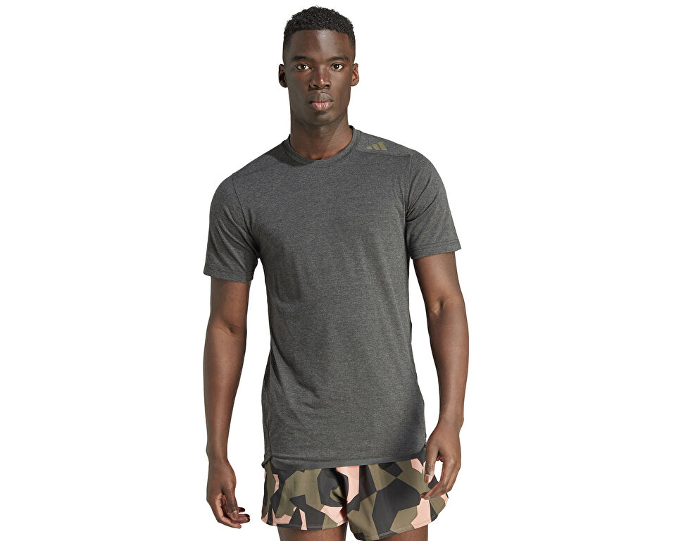 adidas D4T Ps Tee Erkek Antrenman Tişörtü HY3795 Gri
