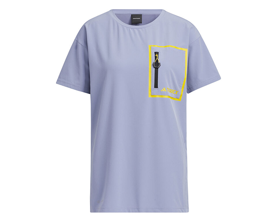 adidas W Terrex Natgeo Tee Ss Kadın Günlük Tişört IC1996 Mor