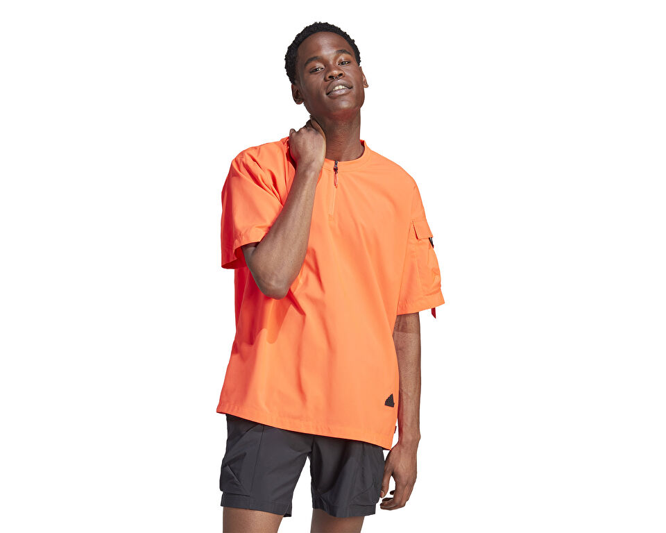 adidas M Ce Q2 T Erkek Günlük Tişört IC3732 Turuncu