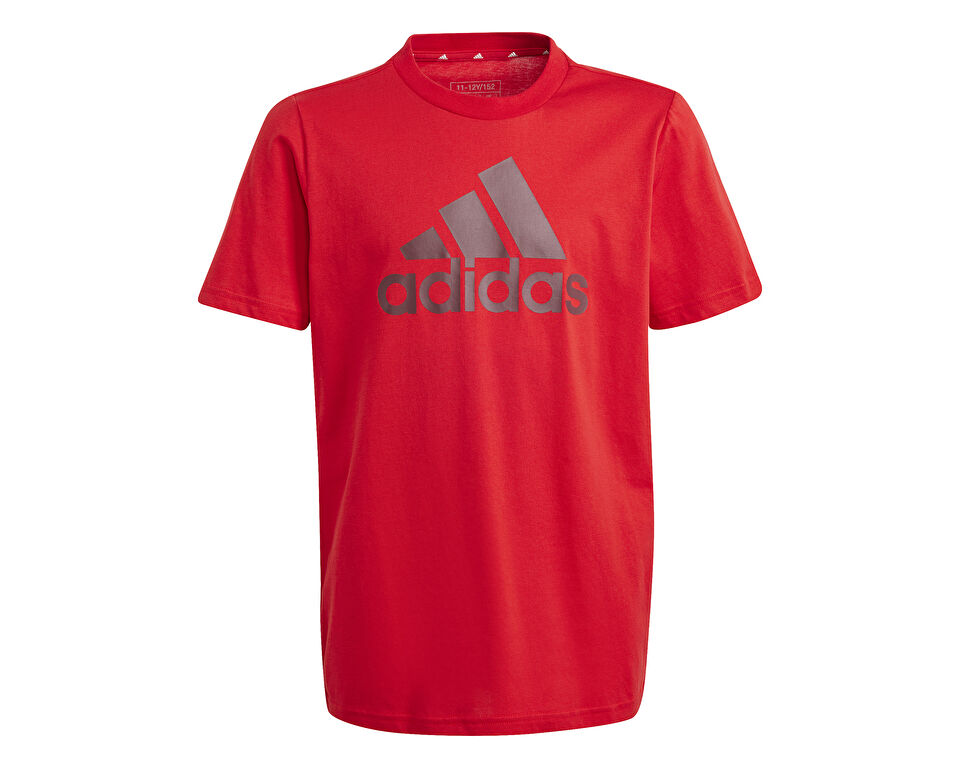 adidas U Bl Tee Çocuk Günlük Tişört IJ6262 Kırmızı