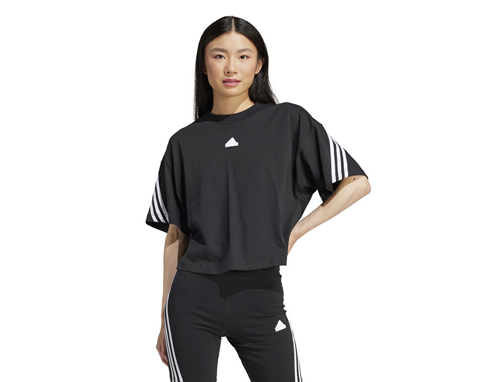 adidas W Fi 3S Tee Kadın Günlük Tişört IP1571 Siyah