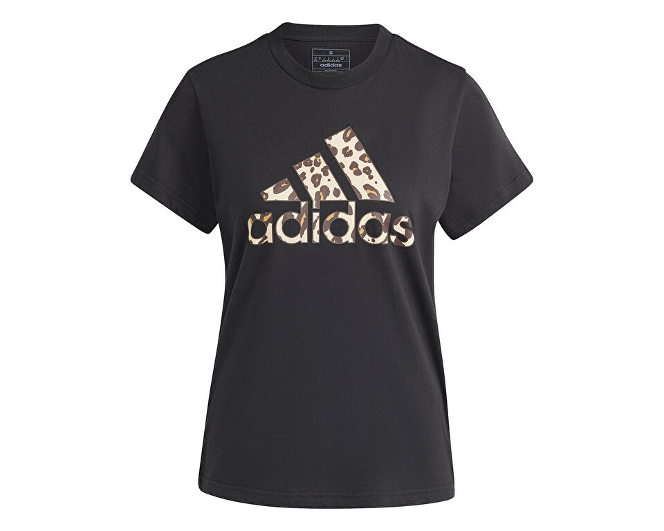 adidas W Animal Gt Kadın Günlük Tişört IT1425 Siyah