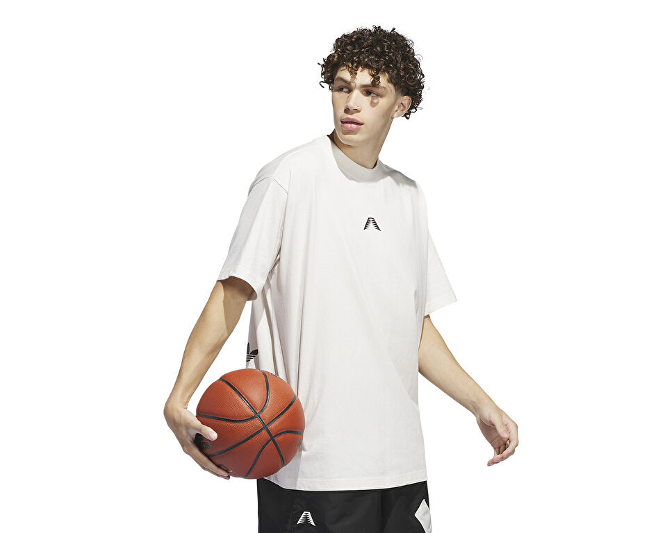 adidas Ae Foun Tee Erkek Basketbol Tişörtü IU2810 Krem