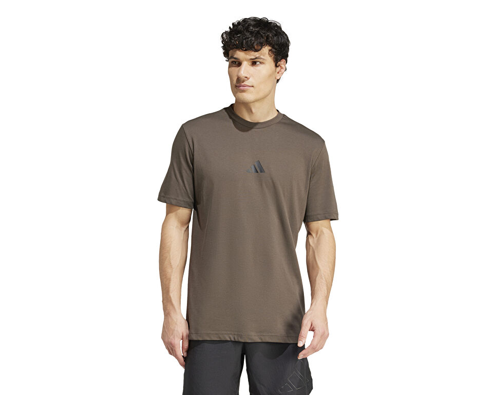 adidas M Str G T Erkek Antrenman Tişörtü IW0138 Kahverengi