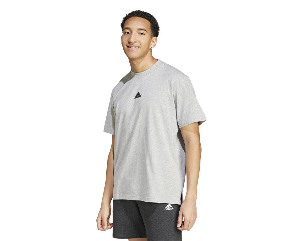 adidas Bl Sj T Q3 Erkek Günlük Tişört IW3541 Gri
