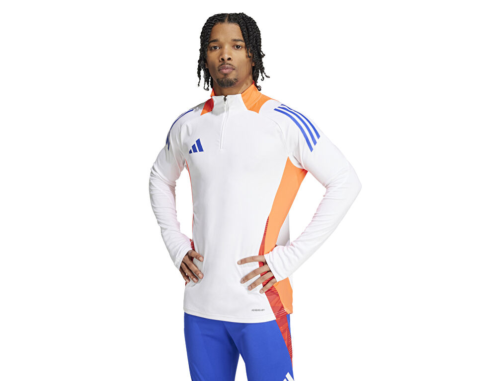 adidas Tiro24 C Tr Top Erkek Futbol Uzun Kollu Antrenman Tişörtü JF4197 Beyaz