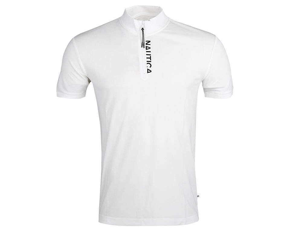 Nautica K25652T.1Bw Erkek Günlük Polo Tişört K25652T.1BW Beyaz
