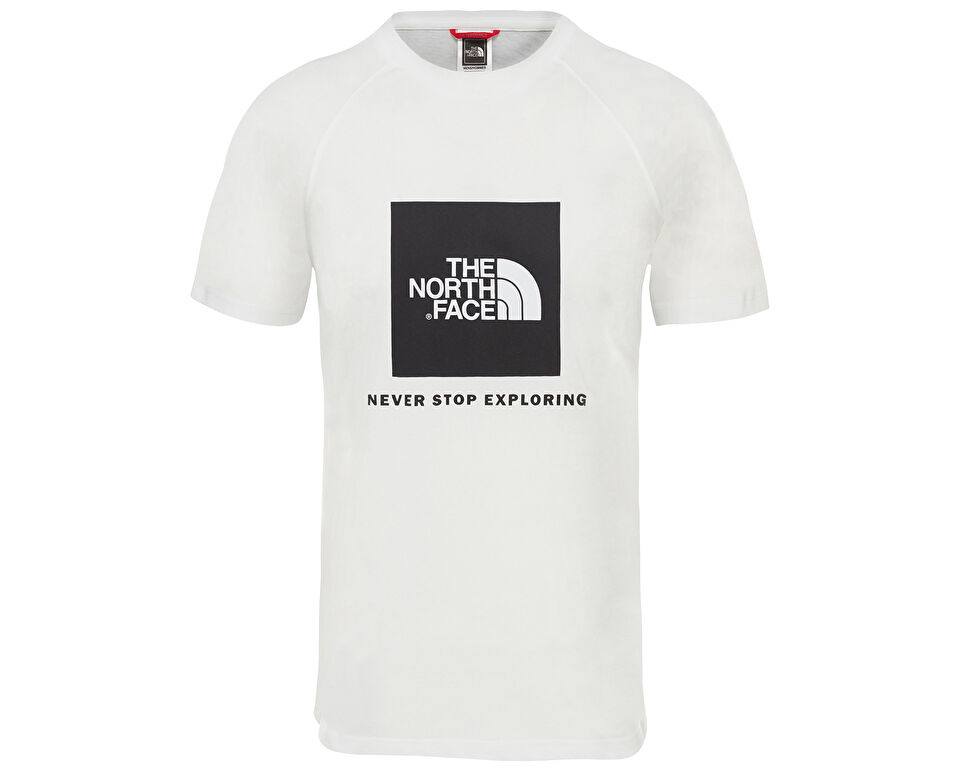 The North Face M Raglan Redbox Tee Erkek Günlük Tişört NF0A3BQOFN41 Beyaz