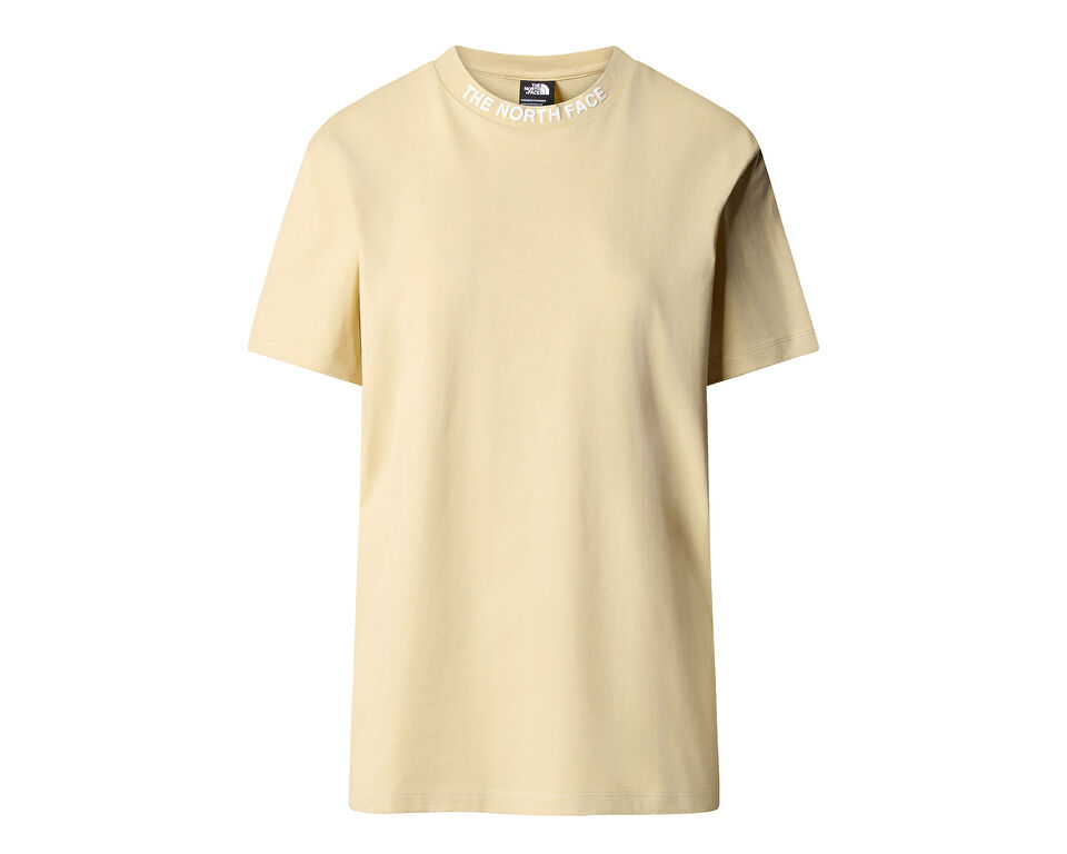 The North Face W S/S Zumu Relaxed Tee Kadın Günlük Tişört NF0A87DJ3X41 Krem