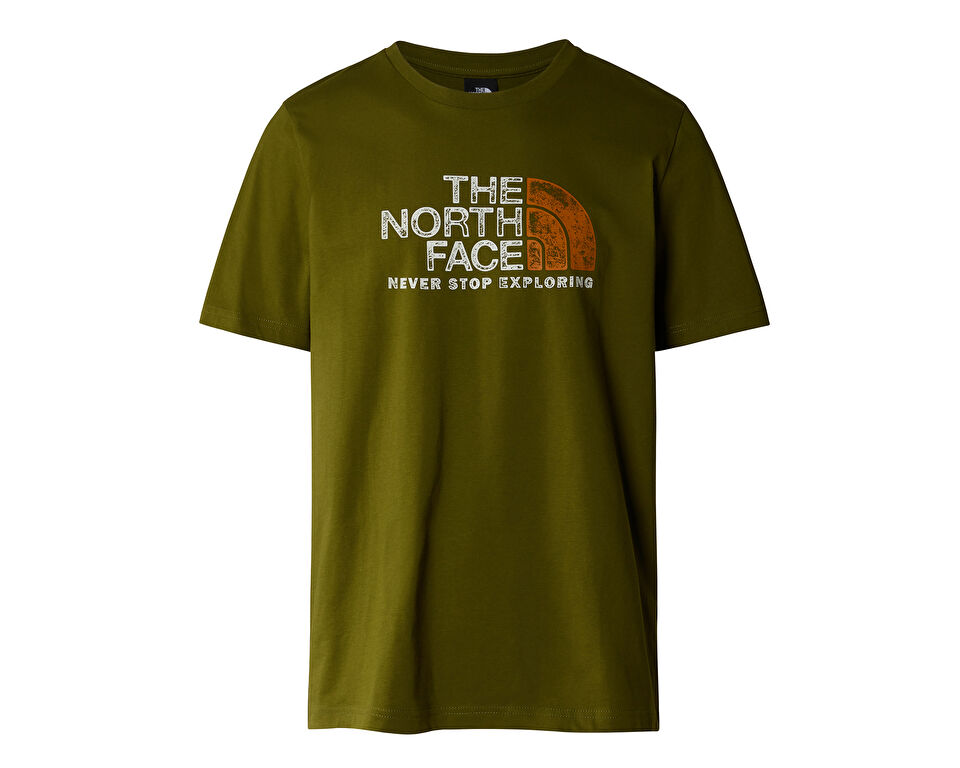 The North Face M S/S Rust 2 Tee Erkek Günlük Tişört NF0A87NWPIB1 Yeşil